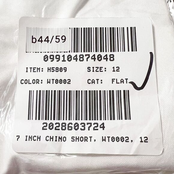 J. Crew 7" stretch chino short in White Size 12 NWT H5809 - Picture 11 of 11